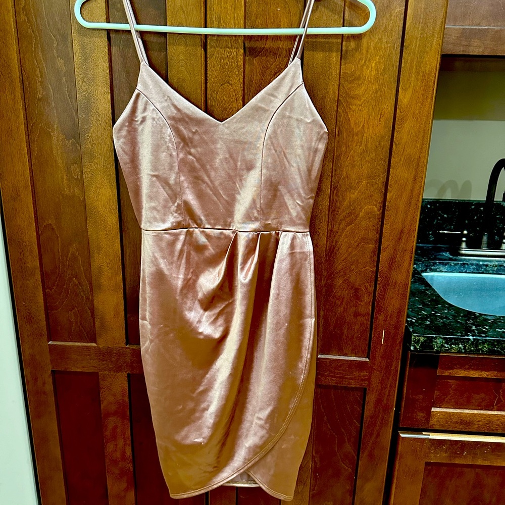 Rose gold formal dress
